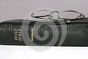 Vintage Bible and Eyeglasses
