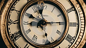 Vintage Big Analog Clock Face