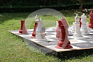 Vintage big chess
