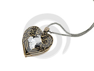 Vintage big heart shaped pendant