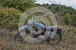 Vintage bike mountains iz planeta in Bulgarian mountains photo