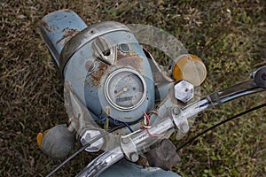 Vintage bike mountains iz planeta in Bulgarian mountains photo