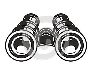 Vintage binoculars template