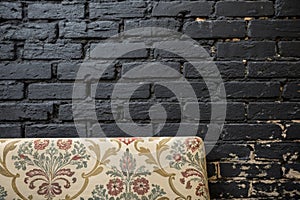 Black Brick Wall Texture for Background