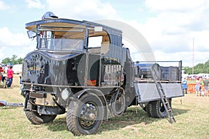 Vintage black coal truck