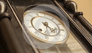 Vintage black dial clock