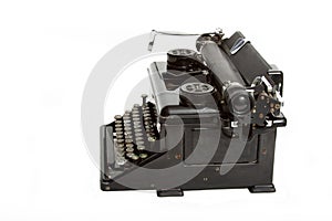 Vintage black manual typewriter