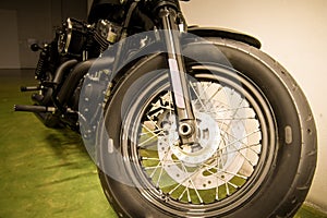 Vintage Motorcycle detail photo