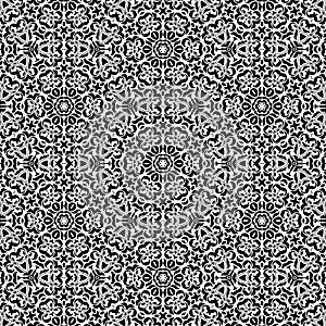 Vintage black pattern on a white background