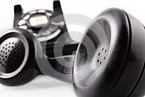 Vintage black rotary phone