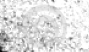 a Vintage black and white dot background with small dots, grunge halftone dot pattern background,