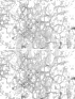 a Vintage black and white dot and squaer grungy effect background with small dots, grunge halftone dot pattern background,