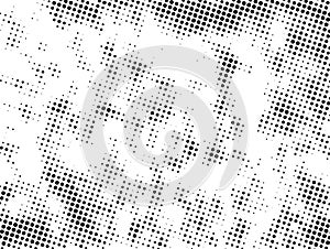 a Vintage black and white dotted background with small dots, Vintage halftone dot pattern background,
