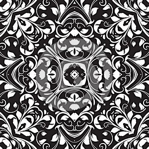 Vintage black and white pattern