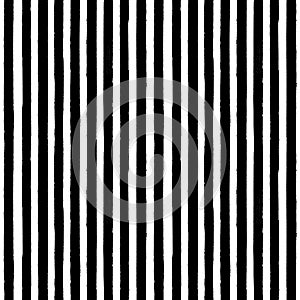 Vintage black and white stripe seamless pattern photo