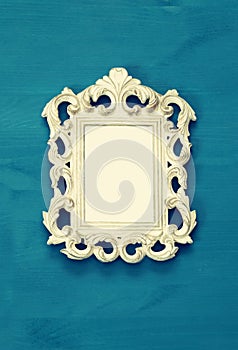 Vintage blank frame. Ready for photography montage