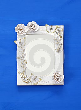 Vintage blank frame. Ready for photography montage