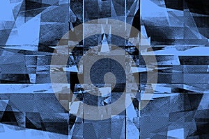 Vintage blue halftone background