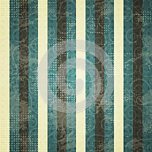 Vintage blue line seamess pattern