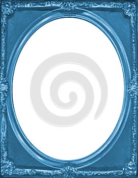 Vintage blue picture frame