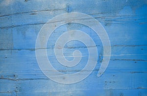 Vintage blue wood background texture.