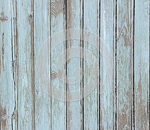 Vintage blue wood planks texture or background
