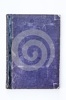 Vintage Book with Purple Cover on a white background