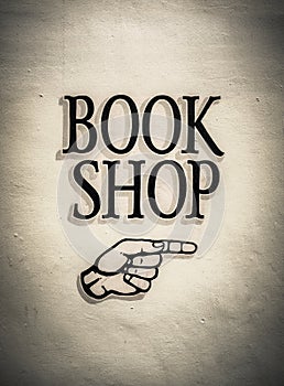 Vintage Book Shop Sign