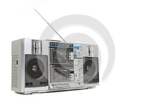 Vintage Boom Box Cassette Tape Player photo