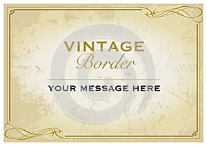 Vintage Border Template