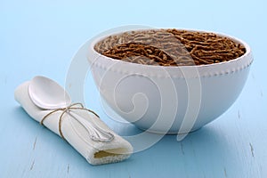 Vintage bran cereal breakfast