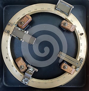 Vintage Brass Azimuth Circle