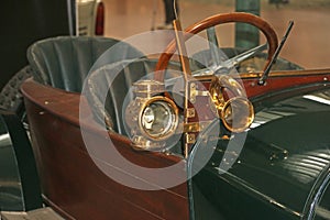 Vintage brass car horn