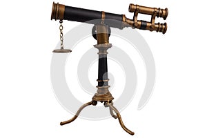 vintage brass telescope