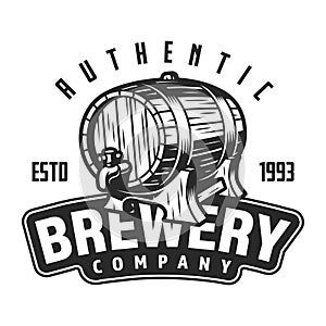 Vintage brewery logo template