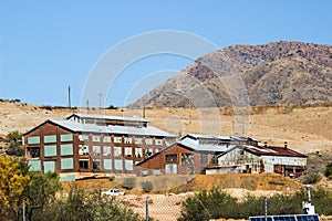 Vintage Brick & Metal Buildings Once Used In Mining Operations