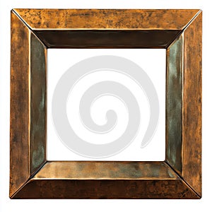 Vintage bronze square frame with rustic finish for artwork or photograph display photo