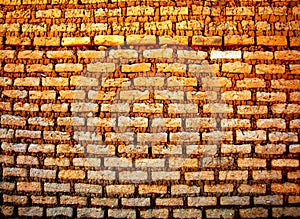 Vintage brown brick wall