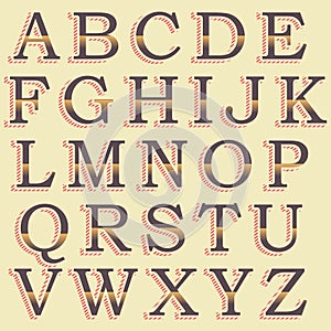 Vintage Brown Colorful Typography Design photo
