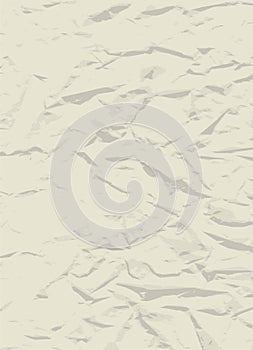 Vintage brown crumpled paper vector illustration EPS8