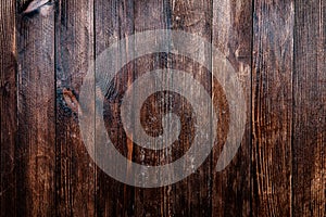 Vintage brown wood background texture. Old painted wood wall