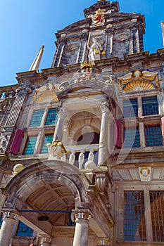 Vintage Building of City Hall, Delt, Holland