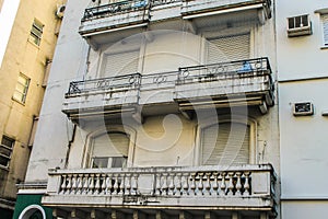 Vintage Building Facade Urban Art Decoration Historical