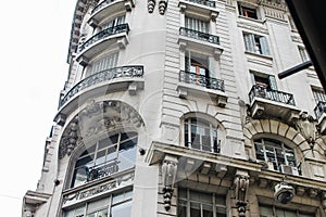 Vintage Building Facade Architecture Outside Windows