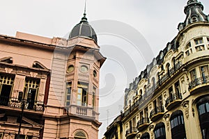 Vintage Building Facade Architecture Decoration Design