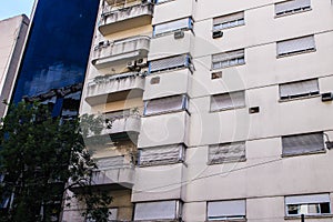 Vintage Building Facade Deoration History Urban Street photo