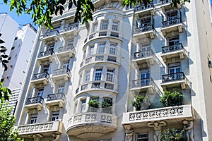 Vintage Building Facade Architecture Windows