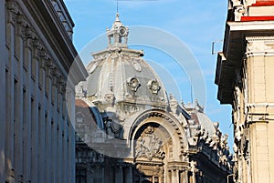 Historic building in the historic city center of Bucharest Romania photo