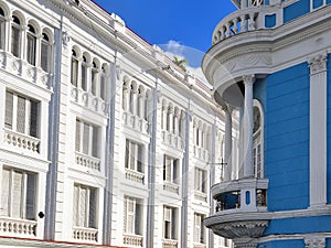 Vintage building in Santiago de Cuba, Cuba