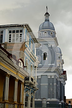 Vintage building in Santiago de Cuba, Cuba